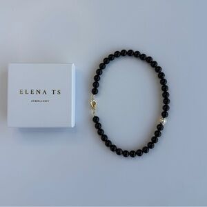 512 Black Agate Stone Necklace